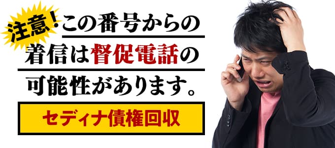 セディナ債権回収からの督促は無視NG